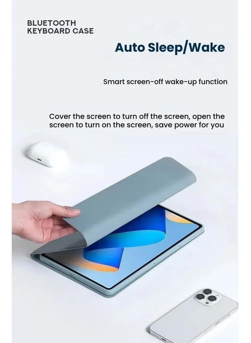general Keyboard Case Compatible with Honor Pad V9 (11.5-inch), Bluetooth Wireless Removable Keyboard and Magnetic Tablet Case - Image 5