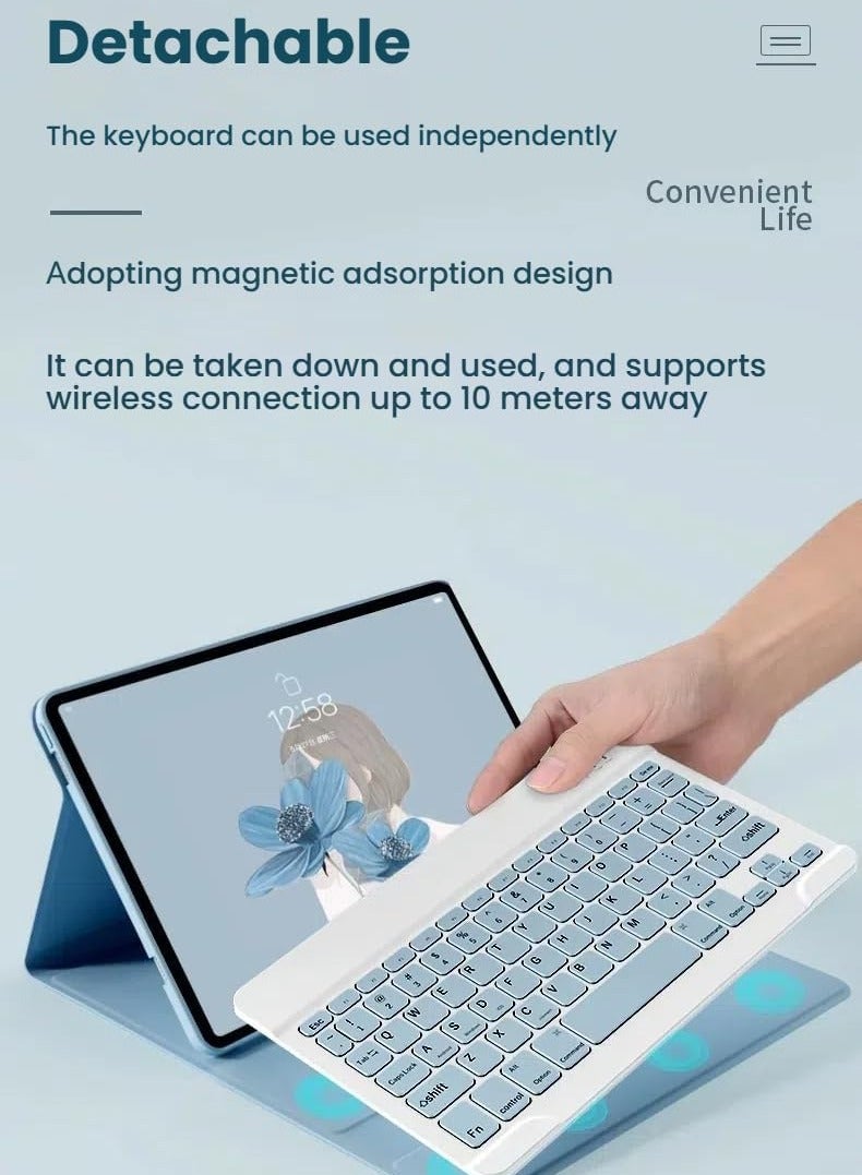 general Keyboard Case Compatible with Honor Pad V9 (11.5-inch), Bluetooth Wireless Removable Keyboard and Magnetic Tablet Case - Image 2