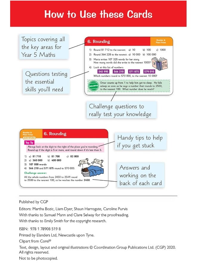 null - KS2 Maths Practice Question Cards - Year 5 - Image 1