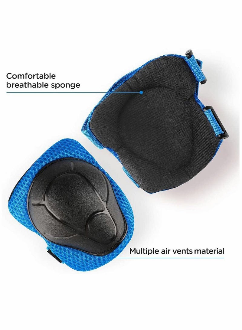 Excefore Kids Knee Pad Elbow Wrist Pads Guards Protective Gear Set for Roller Skates Cycling Bike Skateboard Inline Skatings Scooter Riding Sports, Suitable for Multiple Sports Outdoor Activities - Image 5