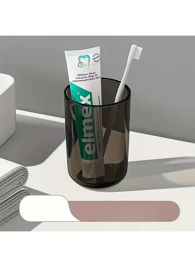 Random Color Transparent Plastic Mouthwash Cups 2 Pack Modern Light Luxury Style - Image 2