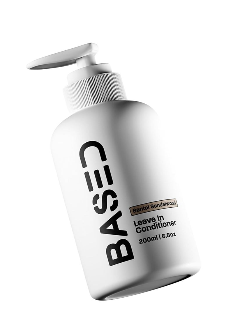 BASED BODYWORKS Leave-In Conditioner, Instant Frizz Control, Hydrates & Nourishes Hair, Premium Leave-In Conditioner for Men, Healthy Frizz-Free Hair in Minutes (6.8oz Pack of 1) - Image 1