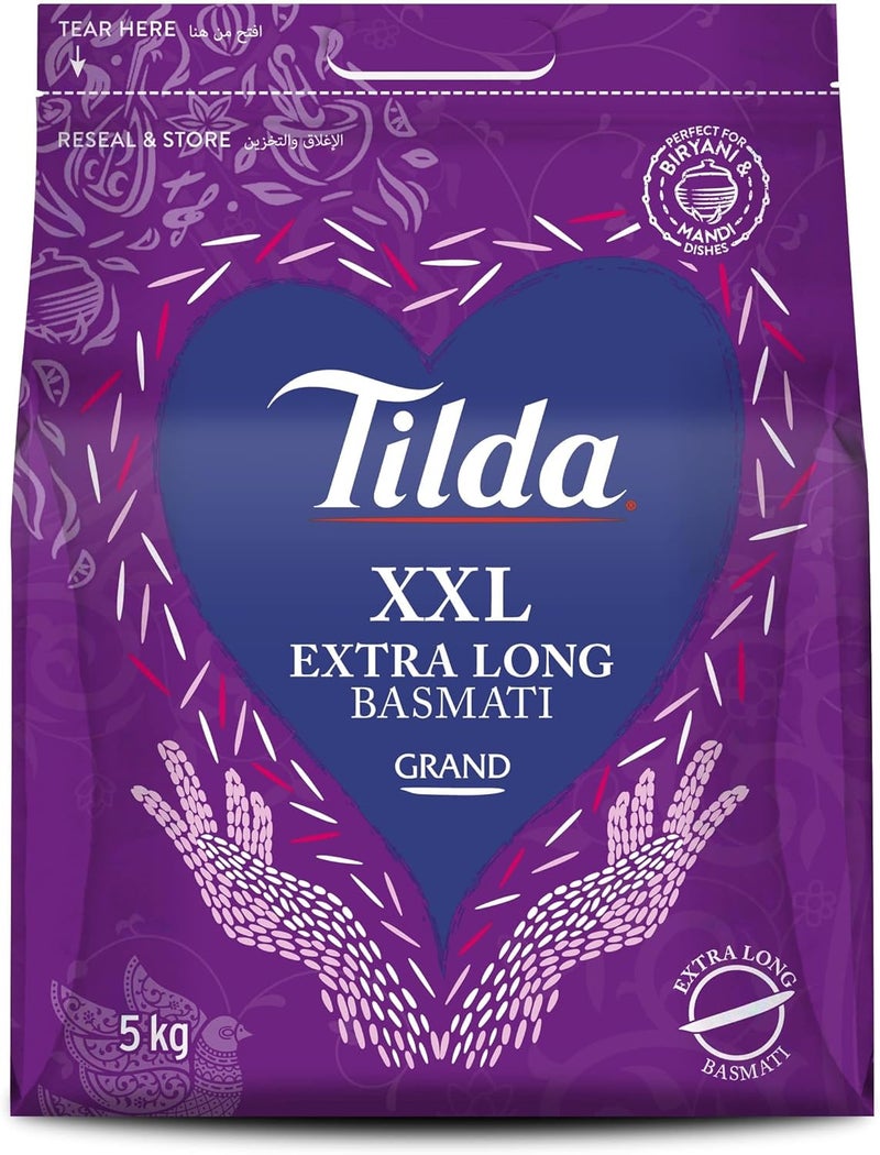 Tilda أرز بسمتي طويل جداً XXL من تيلدا، 5 كجم - Image 1