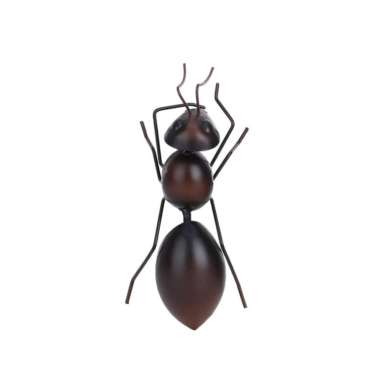 Metal Ant Sculpture: 5.9x2.6x2.0 Inches, Sturdy High-Quality Black Metal - Whimsy Charm, Unique Art Decor for Indoor Outdoor Garden Lawn Desktop - Image 1
