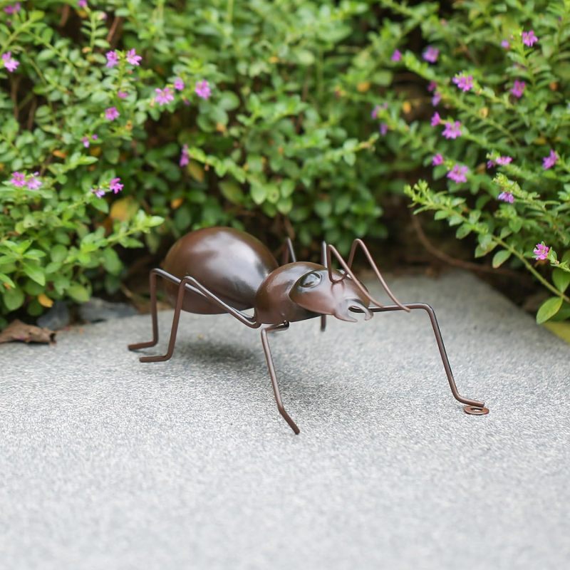 Metal Ant Sculpture: 5.9x2.6x2.0 Inches, Sturdy High-Quality Black Metal - Whimsy Charm, Unique Art Decor for Indoor Outdoor Garden Lawn Desktop - Image 4