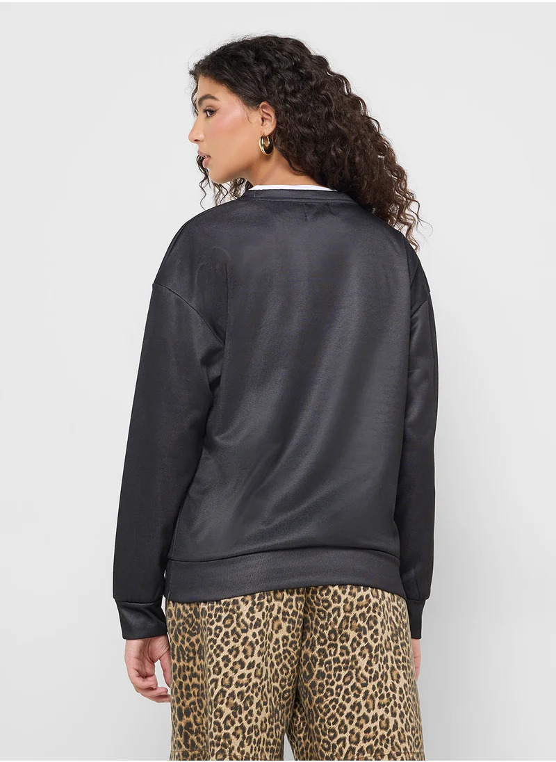 جينجر Oversize Graphic Sweatshirt