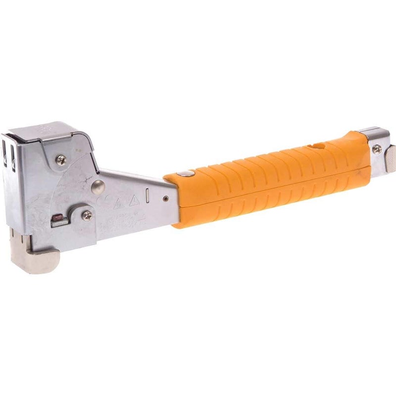 Arrow HT50 Heavy Duty Hammer Tacker ChromedSteel Manual Stapler with SureGrip Handle DualCapacity RearLoad Magazine Fits 516 38 or 12 Staples