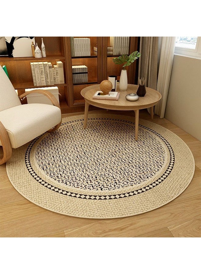 موندا 80*80 سم، سجادة مستديرة، مناسبة لغرفة المعيشة، غرفة النوم الكبيرة، غرفة المعاطف، الشرفة، سجادة بجانب السرير، سجادة كرسي الدراسة، سجادة غير قابلة للانزلاق، سجادة ديكور منزلي عصري بسيط، - Image 1