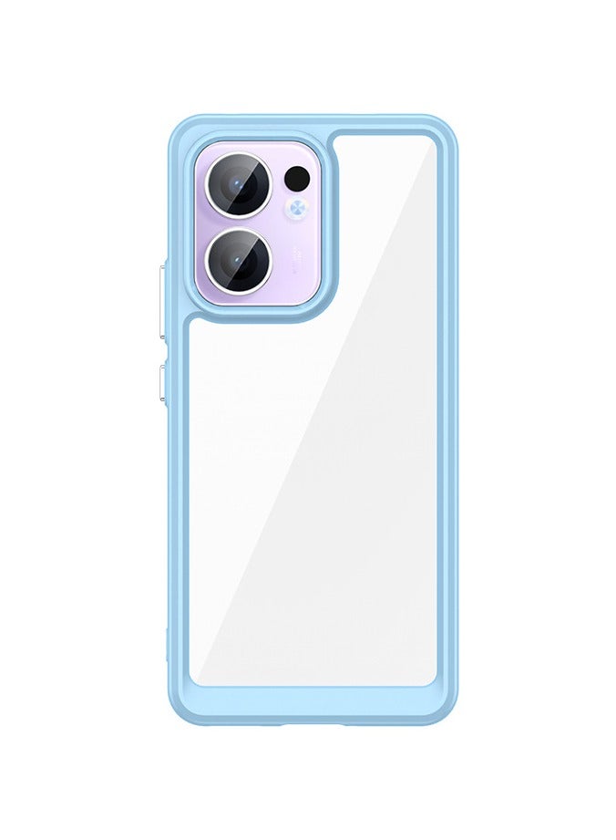 Crystal Clear Case Cover for Oppo Reno 13 F 2025, Hard Back Slim Shockproof Bumper, Non-Yellowing, Wireless Charging Compatible for Oppo Reno 13F 5G