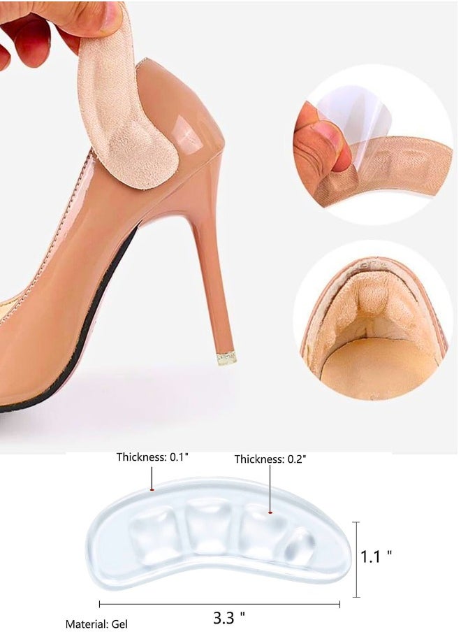 Chase Up Metatarsal Pads, 3 Pairs Ball of Foot Cushions for Heels, Non Slip Foot Pads to Relief Pain All Day, Toe Pads Shoe Gummies for Heels, Heel Pads for Stop Feet from Sliding Forward  - Image 2
