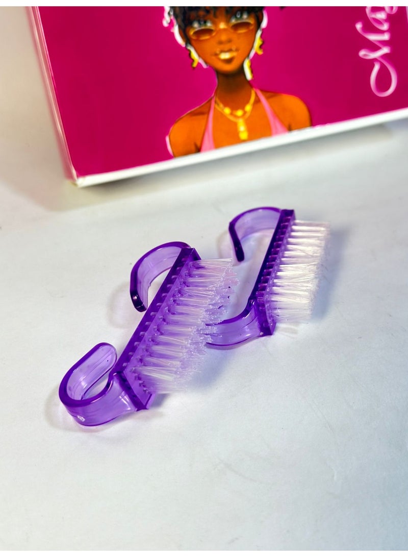 مجموعة فرش مانيكير وباديكير من مايا، قد يختلف اللون، قطعتان - Image 2