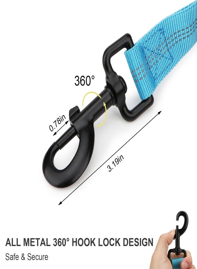 Reshiho Heavy Duty Bungee Dog Leash with Shock Absorbing & Reflective Stitching - Adjustable 4-6FT Tactical Training Leash for Strong Pullers, Dual Padded Handles for Medium/Large Dogs（Blue） - Image 3