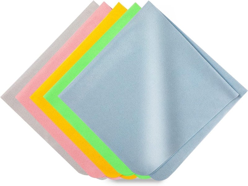 CERLINK Microfiber Cleaning Cloth for Laptop Screens, Monitors, Keyboards, Phones, Cameras, Tablets, Sunglasses & More – Soft, Lint-Free, Reusable Wipes - Random Colors (Pack of-2) - Image 1