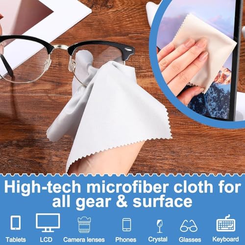CERLINK Microfiber Cleaning Cloth for Laptop Screens, Monitors, Keyboards, Phones, Cameras, Tablets, Sunglasses & More – Soft, Lint-Free, Reusable Wipes - Random Colors (Pack of-2) - Image 5