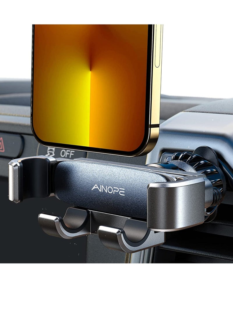 Gravity Magnetic Car Phone Holder Mobile Holder for Car Mount Air Vent with Clip Auto Lock Hands Free Car Phone Holder Magnetic fits for iPhone 15 and  All Phones