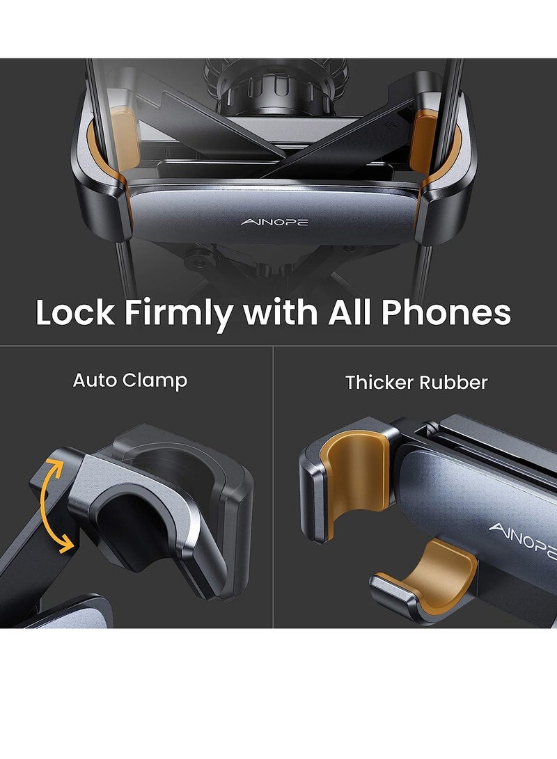 Gravity Magnetic Car Phone Holder Mobile Holder for Car Mount Air Vent with Clip Auto Lock Hands Free Car Phone Holder Magnetic fits for iPhone 15 and  All Phones