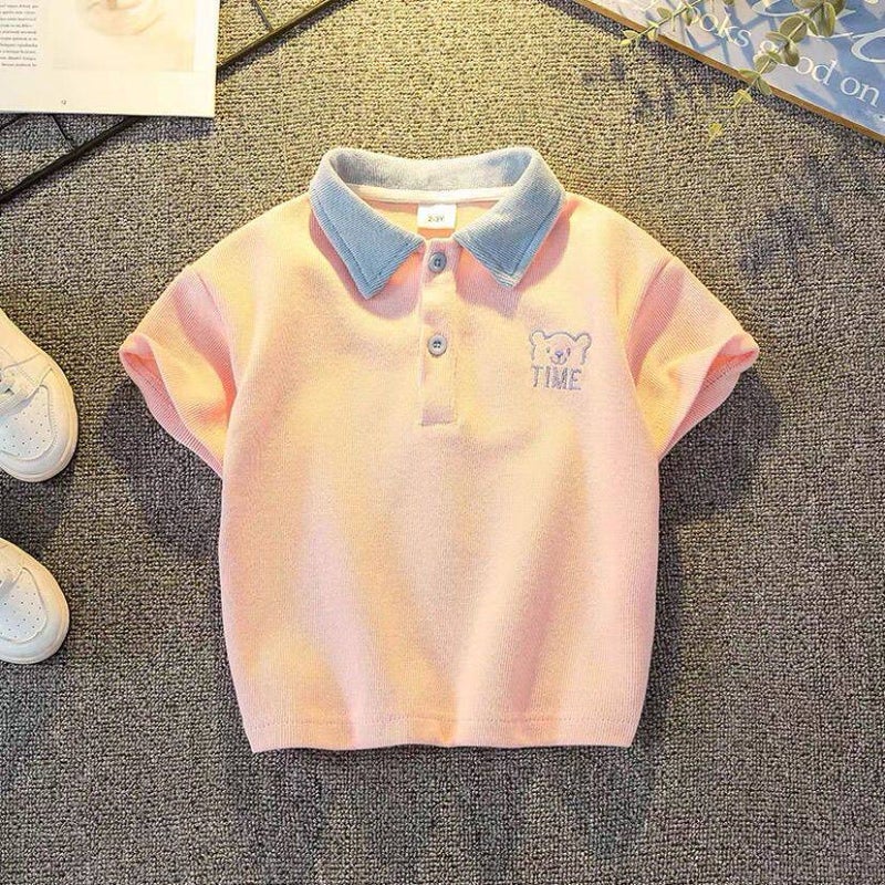 Children's Short Sleeve Polo Shirt - Image 2