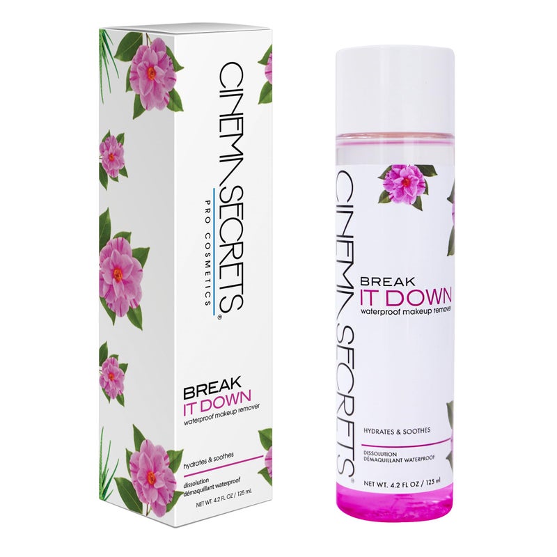 CINEMA SECRETS Break It Down Makeup Remover - Dual-Phase, Hydrating Eye & Face Cleanser for Long-Wear Makeup, Double Cleansing, Soothing & Paraben-Free Formula - Image 3