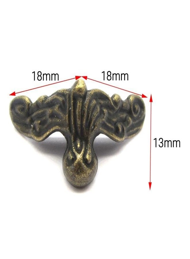 Tia® | Small Stylish Miniature Metal Hardware for Wooden Jewellery Box, Gift & Cash Boxes & Small DIY Works- (12, Metal Bronze Corner-18mm) - Image 2