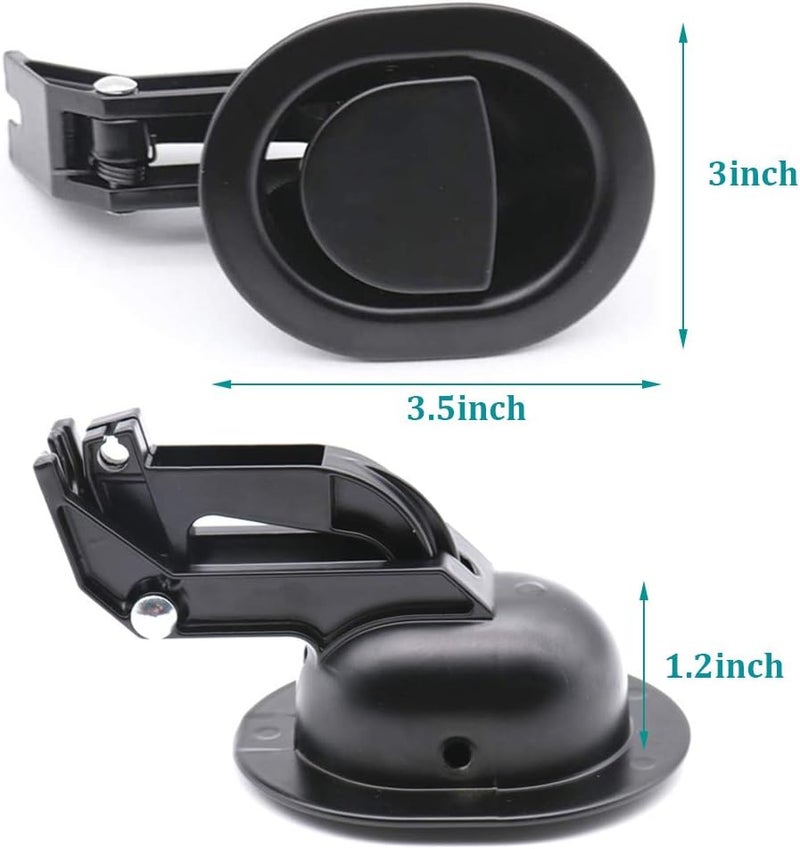 ttmagic Universal Heavy-Duty Metal Sofa Chair Recliner Release Pull Handle Replacement Parts, Fits Ashley, Lazy Boy and Most Recliner Brands, 3.5"L x 3"W x 1.2"H Handle Size - Image 2