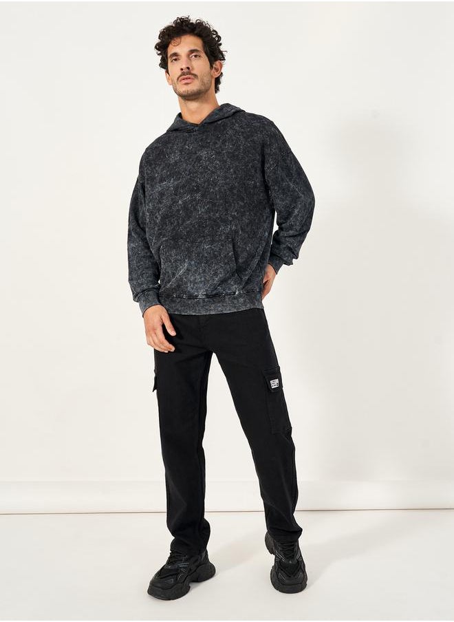 Styli Mid Rise Relaxed Fit Cargo Jeans  - Image 2