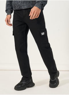 Styli Mid Rise Relaxed Fit Cargo Jeans  - Image 1