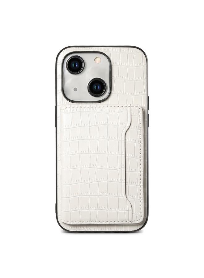 S-TOP Case For iPhone 15 Crocodile Texture Card Bag Design Full Coverage Phone Case - Image 1