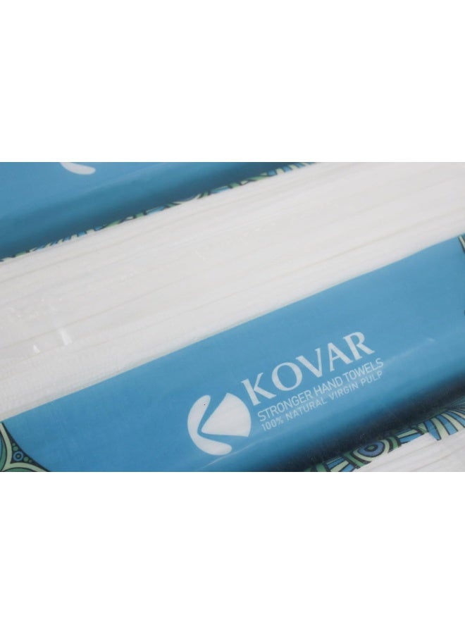 kovar عبوة مناديل كوفار الجيب - 4 عبوات مدمجة من المناديل الناعمة، 2 طبقة - مثالية للسفر، المنزل، واستخدام المكتب - لطيفة وامتصاصها عالي - Image 3