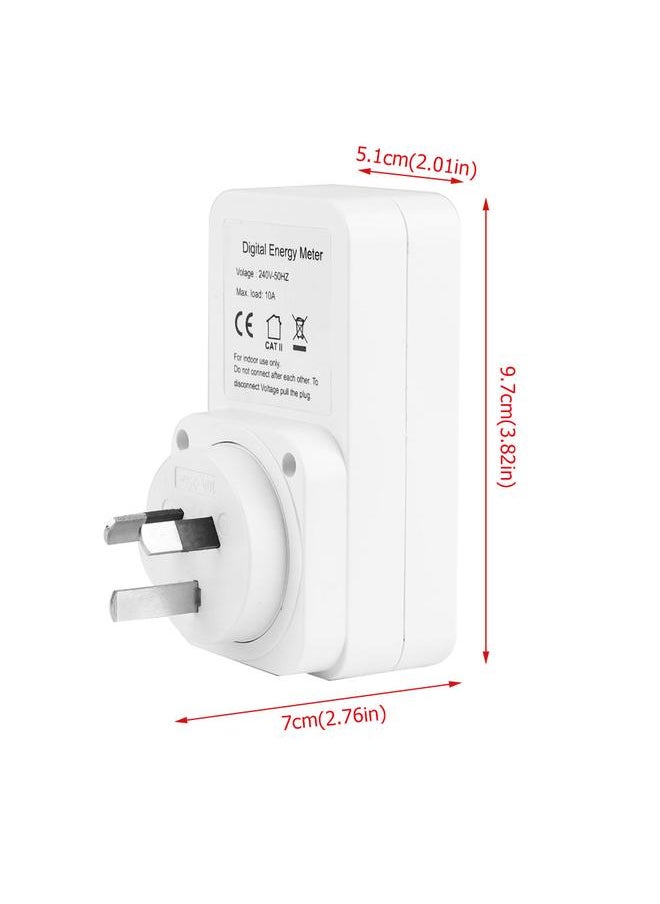 Thoraya Digital Multifunction Energy Metering Socket Power Voltage Meter Monitor  (SAA)  - Image 5