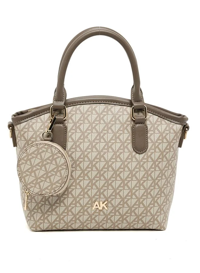Patterned PU Tote Bag