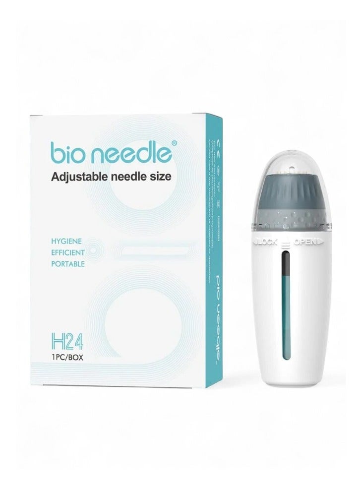 بيو نيدل Home Use Dr. Pen Derma Stamp Adjustable 0-1.5mm H24 Bio Needle for Skin Rejuvenation u0026 0.5mm for Men's Beard Growth - Image 1