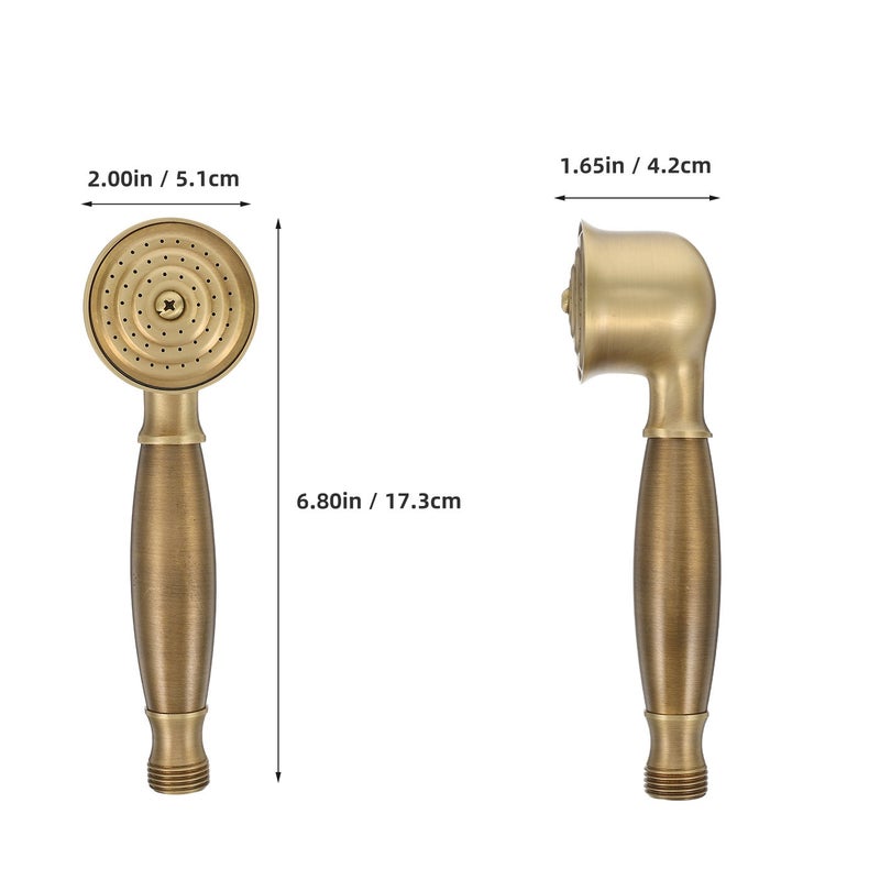 Vintage Handheld Telephone Style Brass Sprayer Antique Replacement Retro Style Bathroom Accessories Golden - Image 3