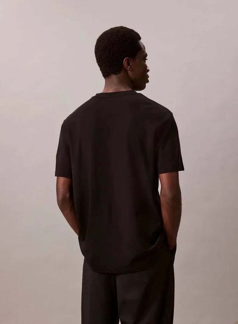 CALVIN KLEIN Black Luxury Cotton T-shirt for Men | Best Price UAE