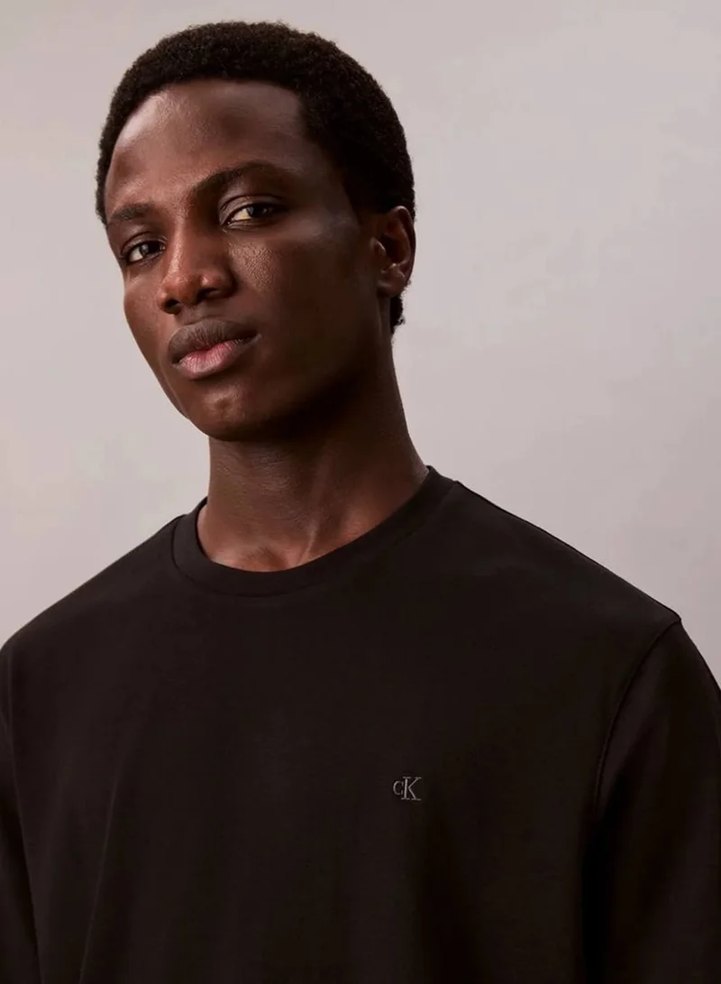 CALVIN KLEIN Black Luxury Cotton T-shirt for Men | Best Price UAE