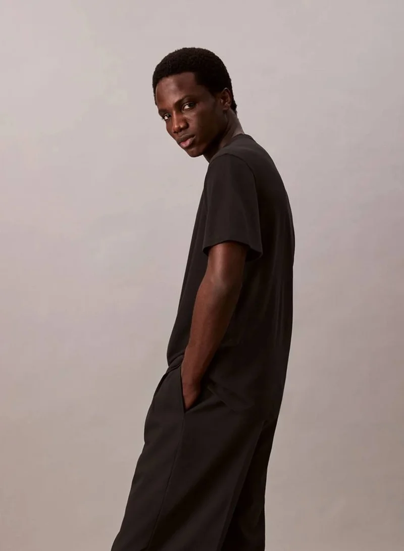 CALVIN KLEIN Black Luxury Cotton T-shirt for Men | Best Price UAE
