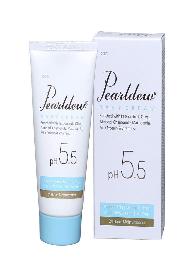 Pearldew Baby Cream (50 gm) With Calendula, Almond, Aloe, Chamomile, Grape Seed Oil, Macadamia Oil, Milk Protein, Olive Oil, Passion Fruit & Shea Butter | Paraben Free (Pack of 2) - Image 2