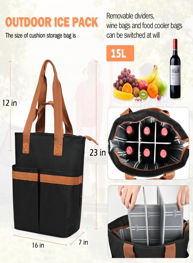 Tirrinia 15 L Insulated Cooler Bag - Outdoor Leakproof Large Grocery Shopping Tote, Travel & Beach Cooler for Women/Men Picnics Camping - Image 2