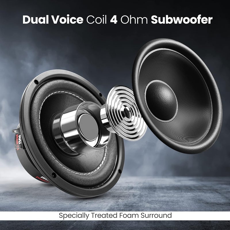 Pyle (15cm, 100 Watts, 2.5cm Single Voice coil 4-ohm) - PLPW6D 17cm 600 Watt Dual Voice Coil 4 Ohm Subwoofer - Image 5