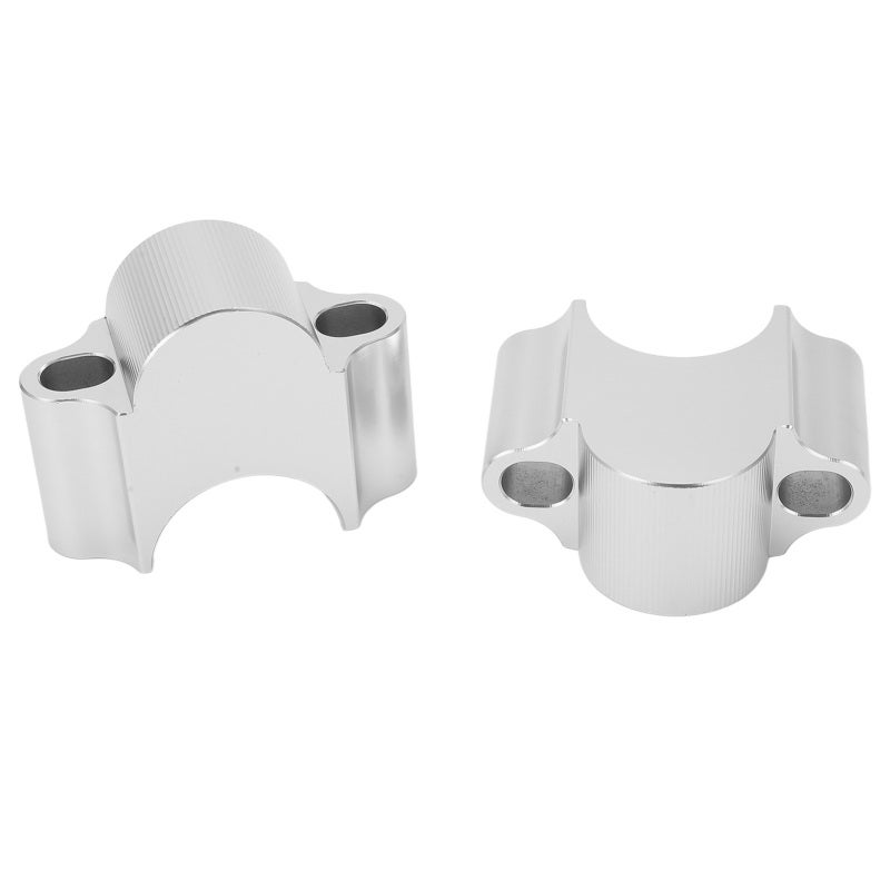 Motorcycle Handlebar Riser Clamp: Silver Aluminum Alloy - Comfortable Upright Riding Position Reduce Fatigue Handlebar Mount Clamp for WR250F WR400F WR426F 2015-2017 Off Road Dirt Bike - Image 3