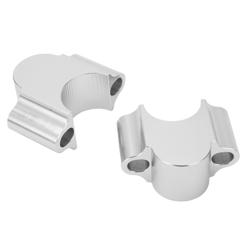 Motorcycle Handlebar Riser Clamp: Silver Aluminum Alloy - Comfortable Upright Riding Position Reduce Fatigue Handlebar Mount Clamp for WR250F WR400F WR426F 2015-2017 Off Road Dirt Bike - Image 5