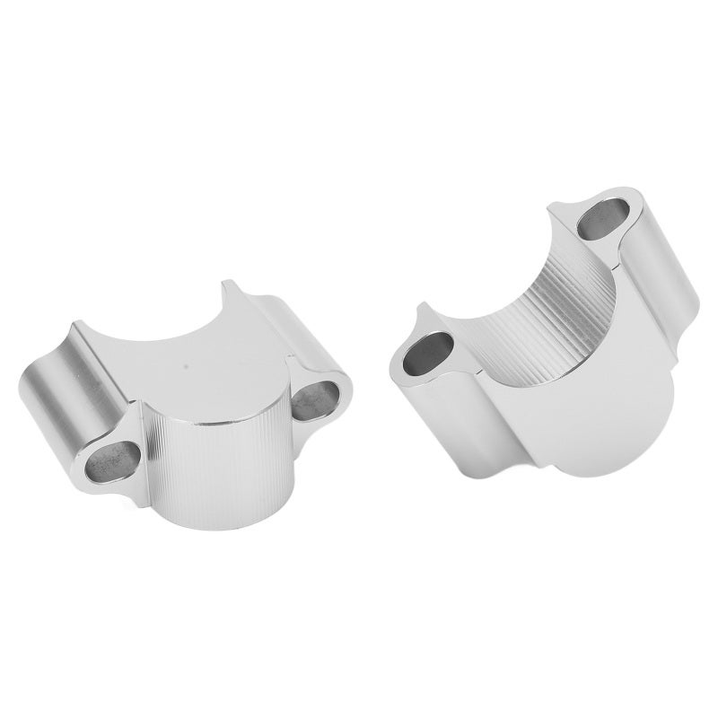 Motorcycle Handlebar Riser Clamp: Silver Aluminum Alloy - Comfortable Upright Riding Position Reduce Fatigue Handlebar Mount Clamp for WR250F WR400F WR426F 2015-2017 Off Road Dirt Bike - Image 4
