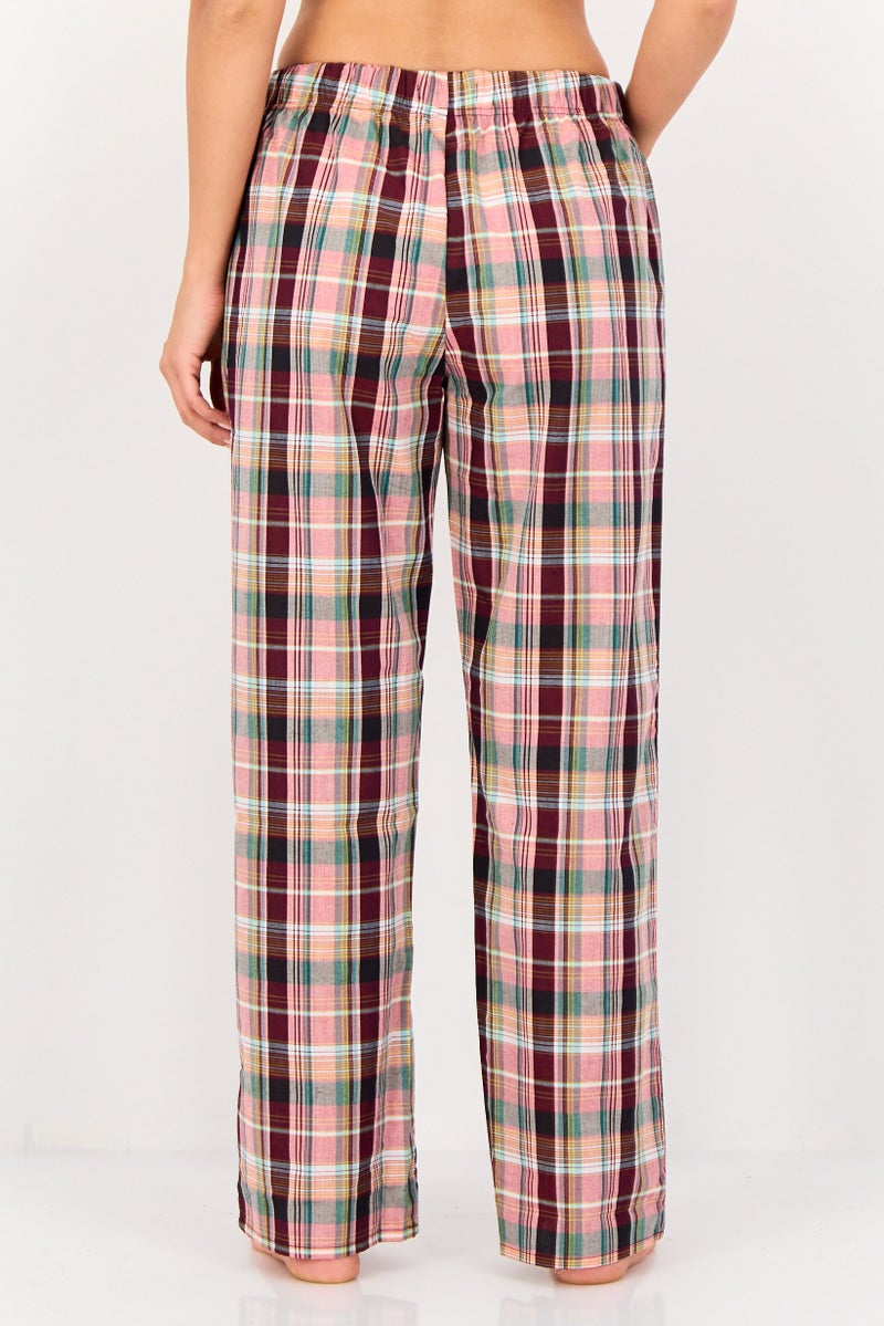 English Laundry Women Plaid Drawstring Pajamas, Multicolor - Image 3