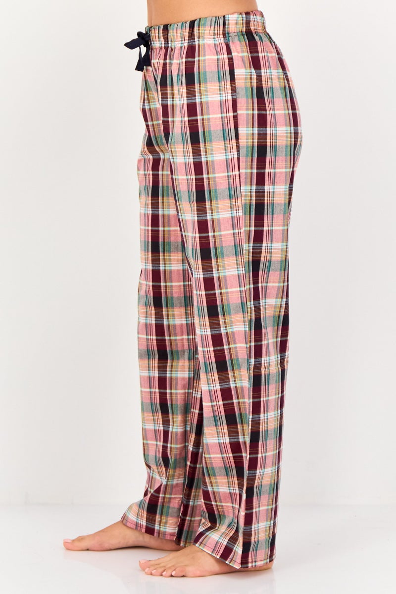 English Laundry Women Plaid Drawstring Pajamas, Multicolor - Image 2