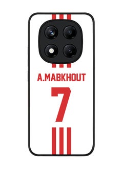 Stylizedd For Xiaomi Redmi Note 14 Pro 4G 4G Case,Slim fit Camera Protection, Shockproof Thin Phone cover  - Football - UAE,  A.Mabkhout  - Image 1