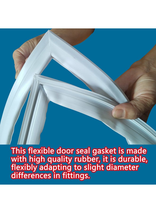 Hora Retozar 5304507199 White Freezer Door Seal Gasket Fit for Frigidaire Refrigerator, Replacement Part AP6037262 Replaces 5304507208 216522312 216522362 216522313 4454918 PS11770643, 65.8 by 31.5  - Image 4