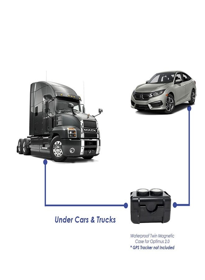 OPTIMUS Waterproof Twin Magnetic Case 2.0 GPS Tracker - GPS Tracker not Included - Image 2