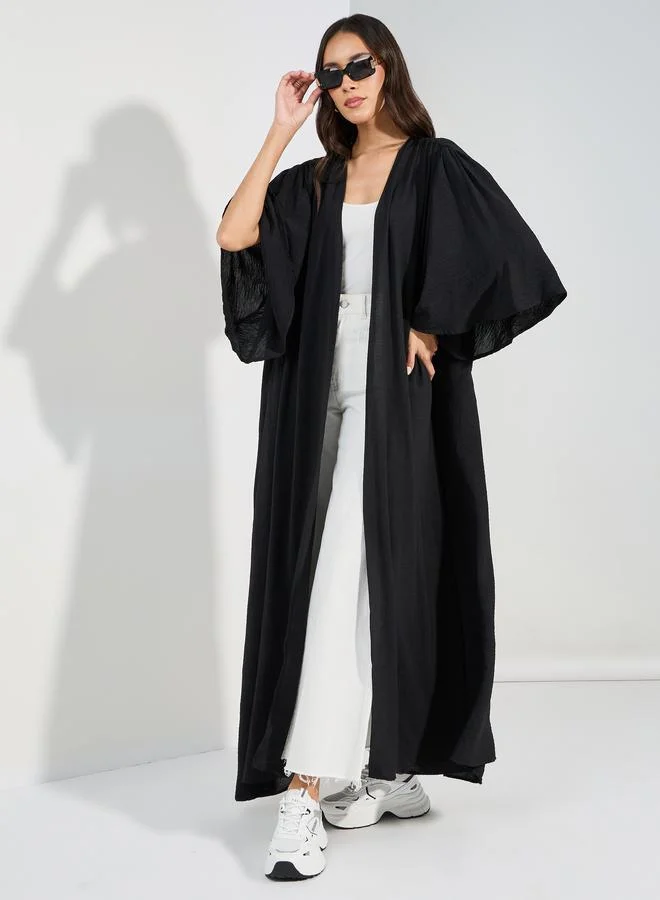 Styli Oversized Maxi Kimono with Wide Sleeves