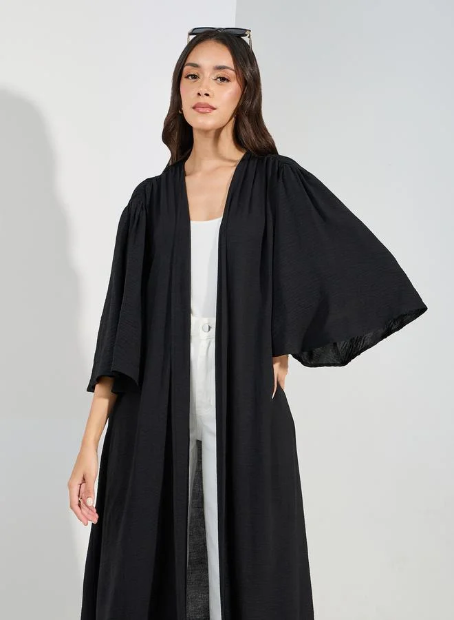 Styli Oversized Maxi Kimono with Wide Sleeves