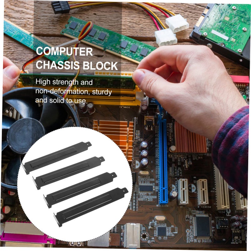 20 قطعة من أغطية فتحات توسعة PCI الفولاذية المقاومة للصدأ، ألواح فارغة لعلبة الكمبيوتر - Image 4