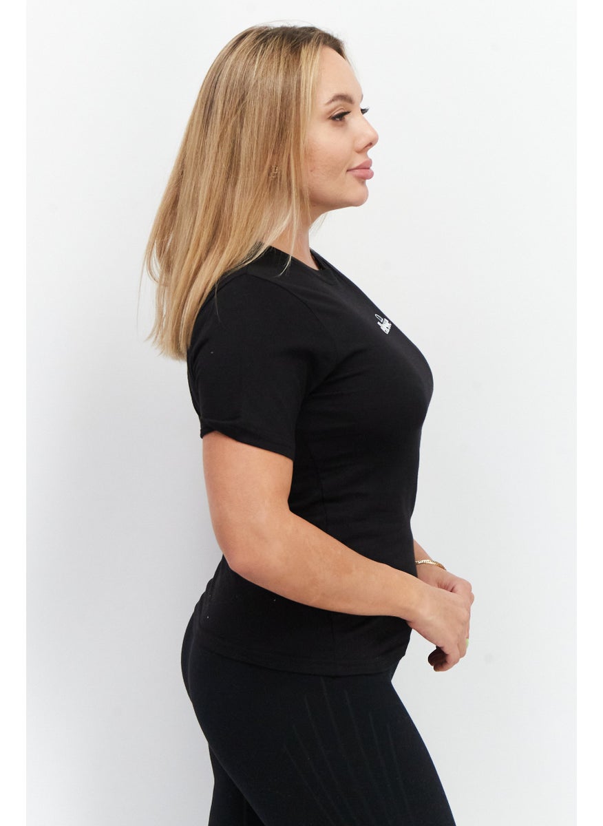 Ellesse Women Sportswear Fit Short Sleeve Training Tops, Black  - Image 4
